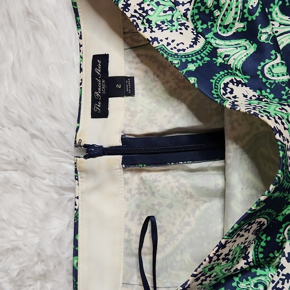 J. Crew no. 2 pencil skirt Paisley ornamental design in blue and green size 2 - Picture 9 of 9